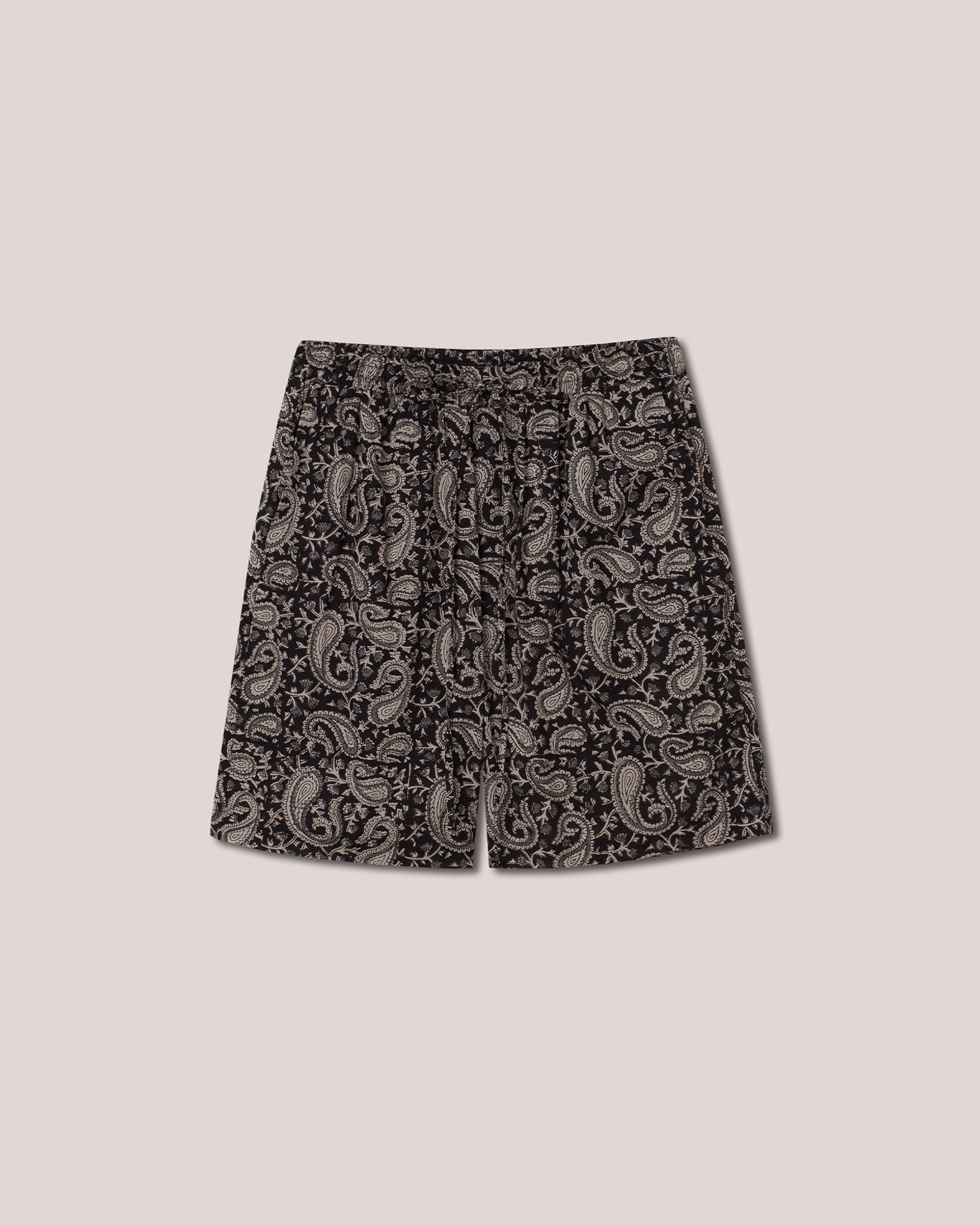 DOXXI - Washed cotton shorts - Paisley - 1