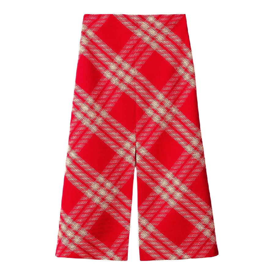 Burberry Check Wool Skirt - 5
