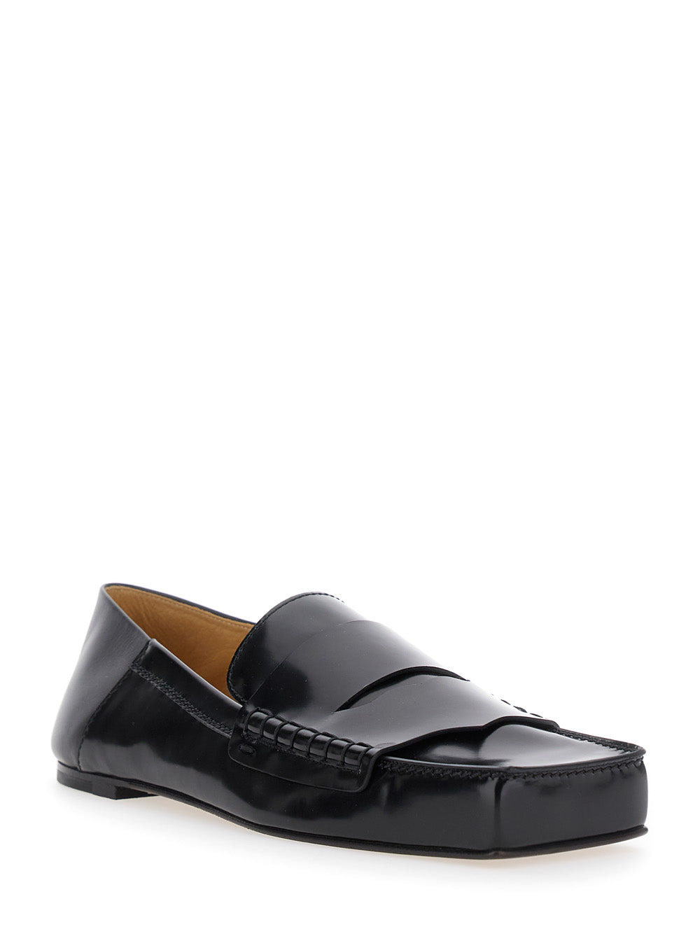 Jacquemus Men 'Les Carré' Black Loafers With Square Toe In Leather Man - 2