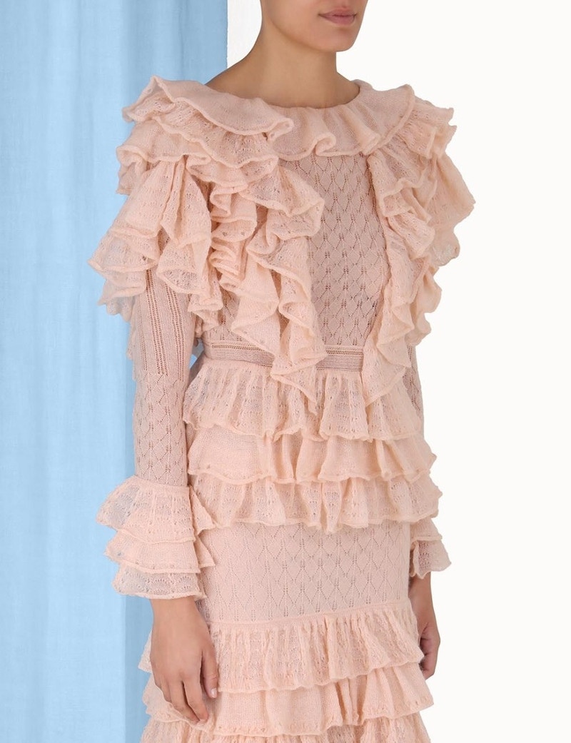 LUMINOSITY FRILL V-NECK TOP 5