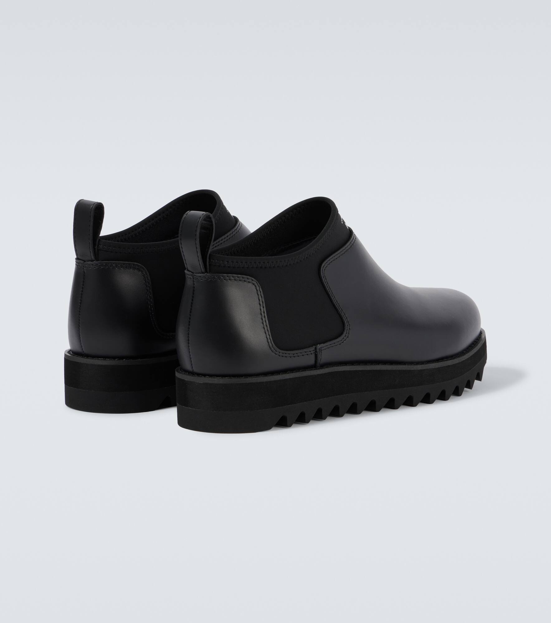 Logo leather boots - 6