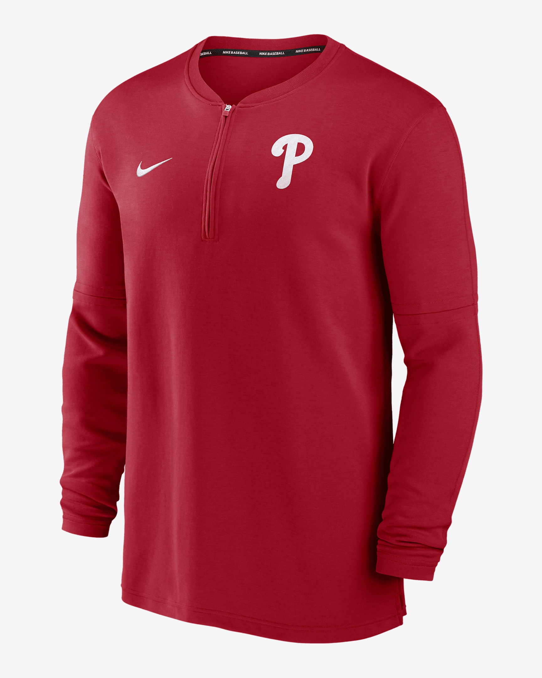 Philadelphia Phillies Authentic Collection Game Time Nike Men's Dri-FIT MLB 1/2-Zip Long-Sleeve Top - 1