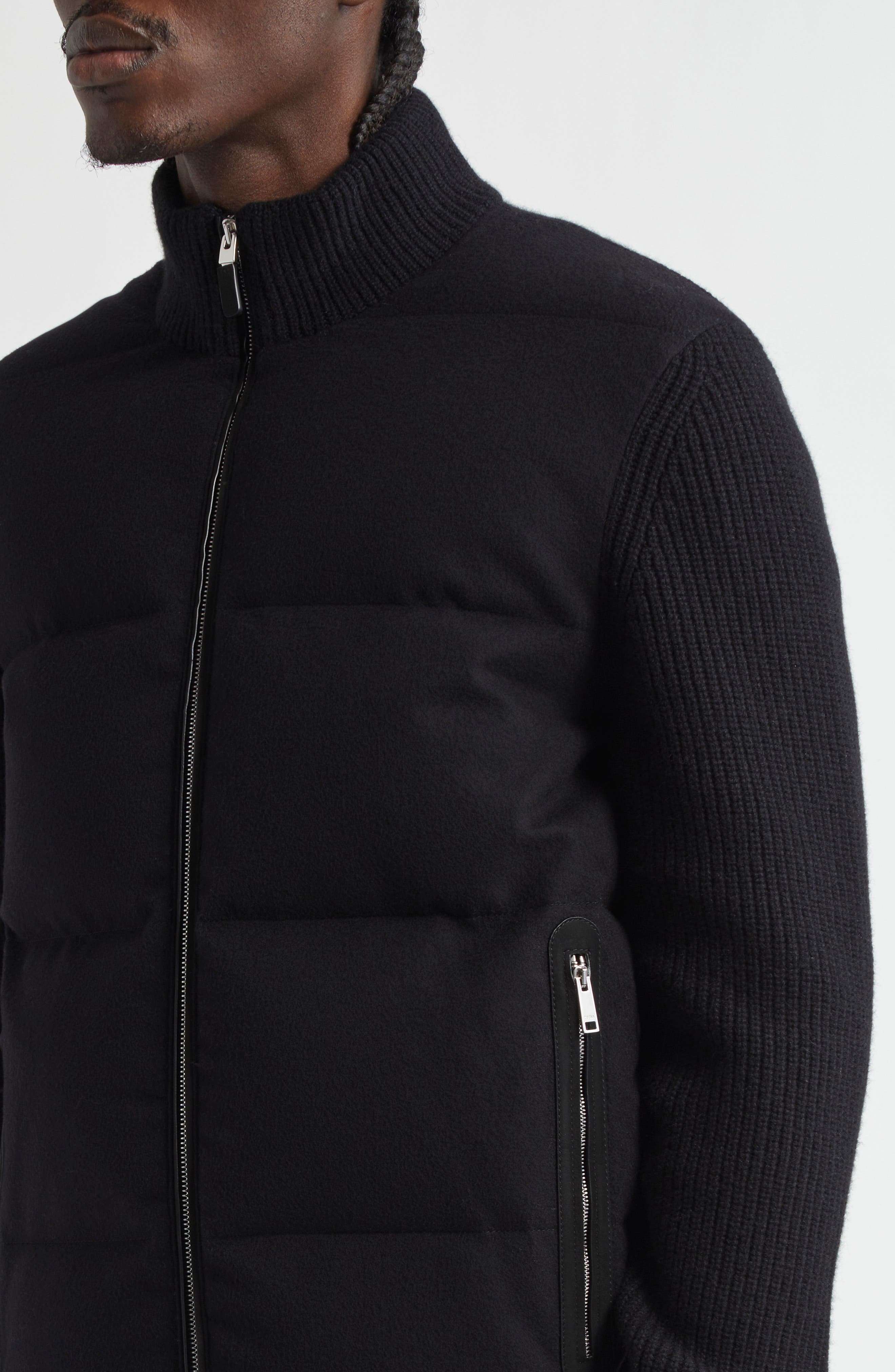 ZEGNA Oasi Cashmere Down Puffer Jacket in Black at Nordstrom - 3