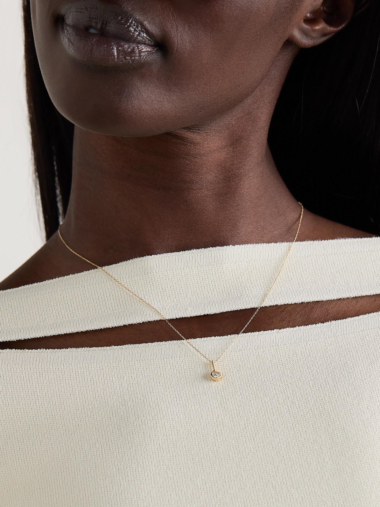 14-karat Gold Diamond Necklace - 2