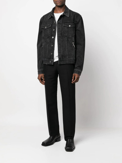 Balmain zip-pocket denim jacket outlook