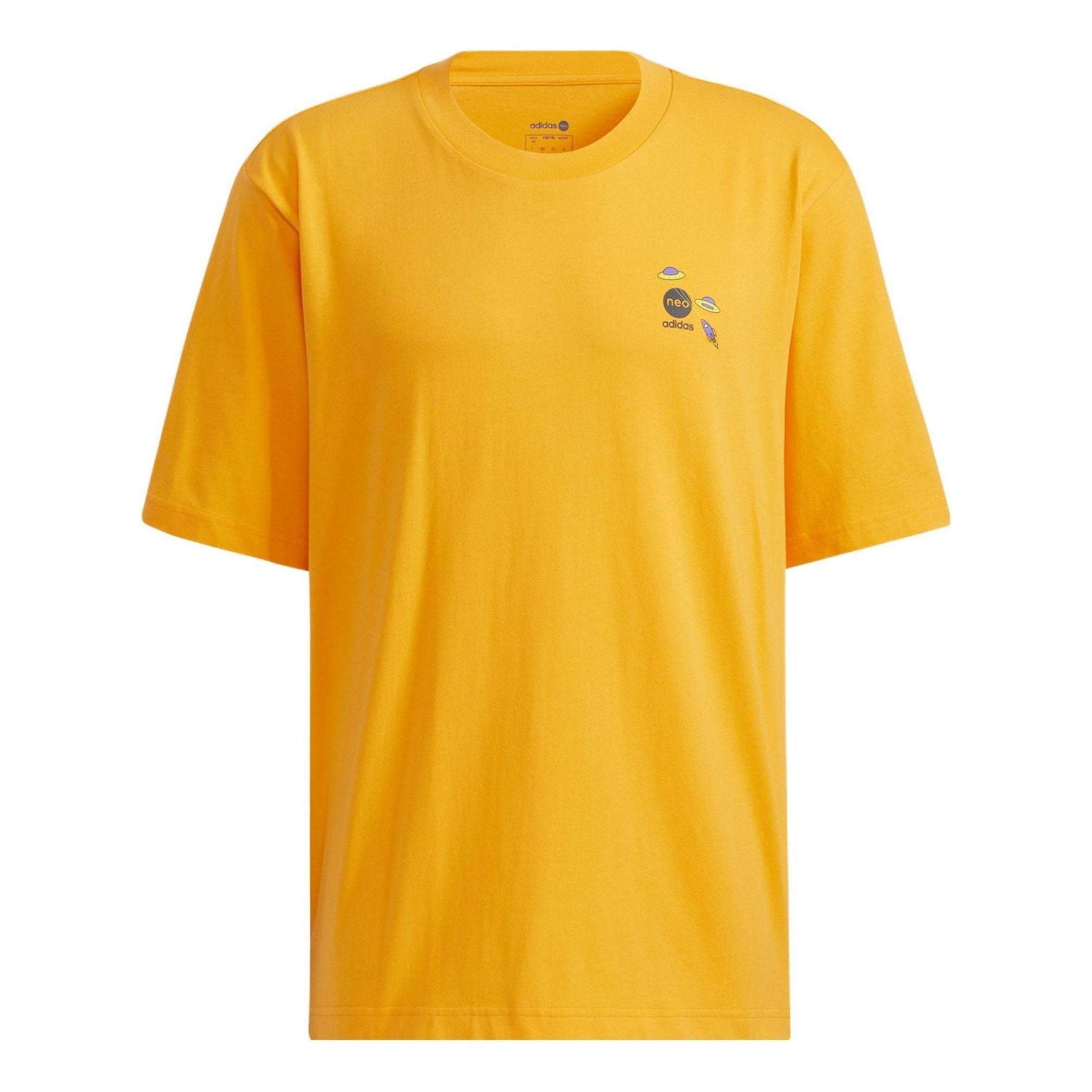 adidas adidas Neo Graphic T-Shirts 'Yellow' HC9749 REVERSIBLE