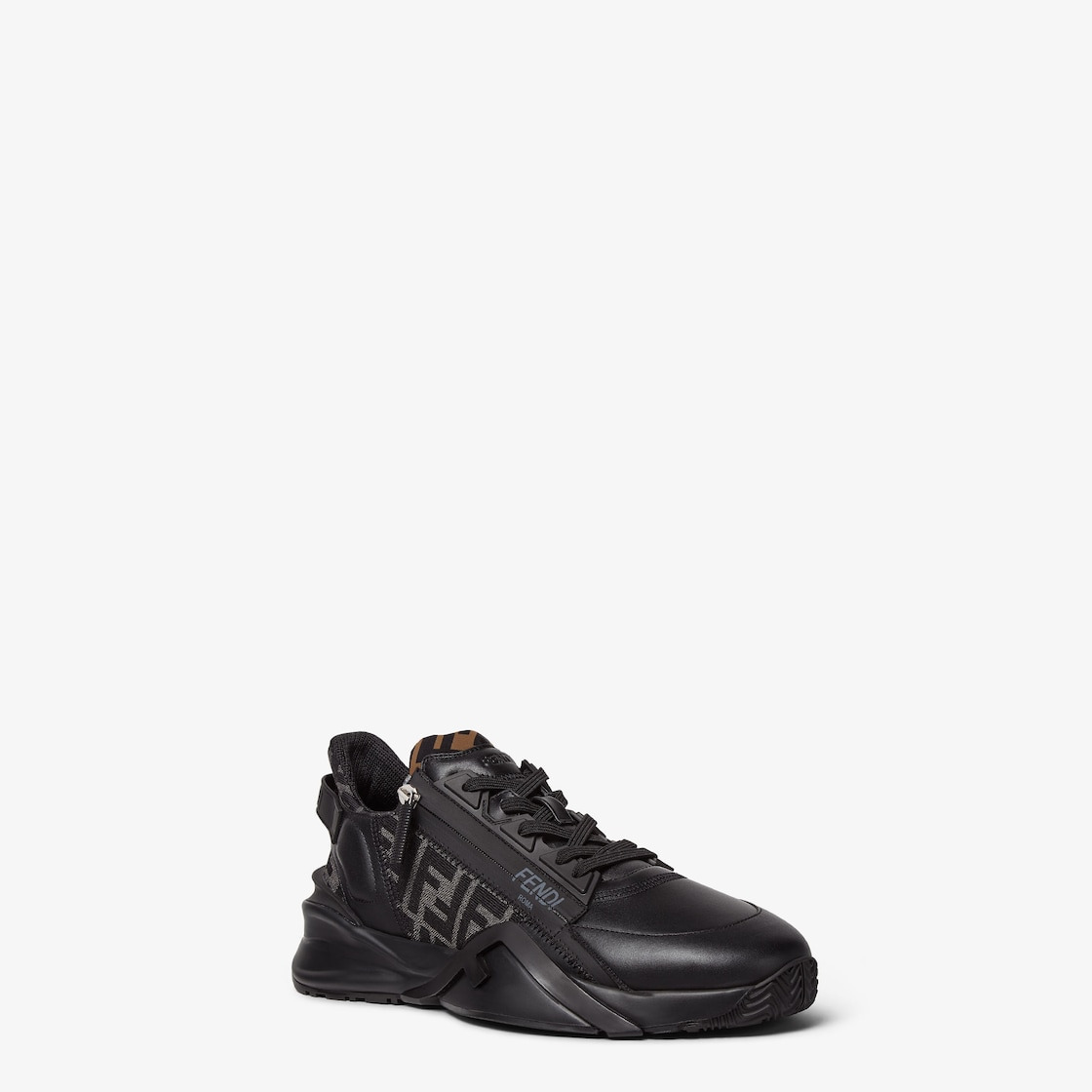 Black leather low-tops - 2