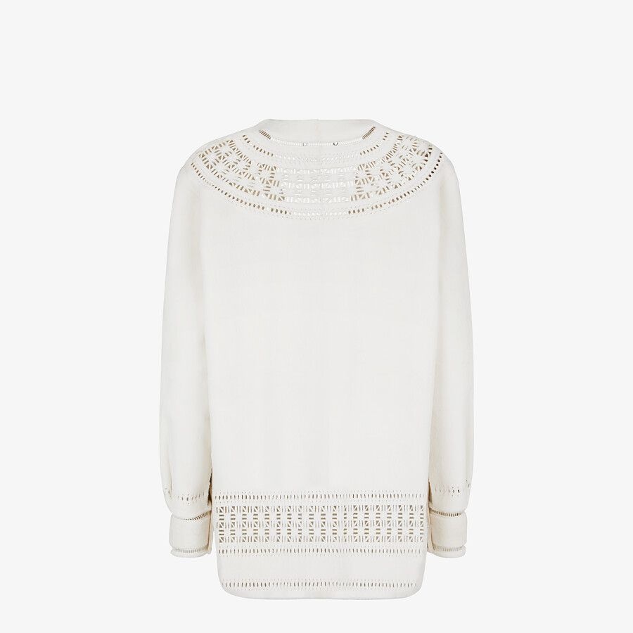 White mink cardigan - 2