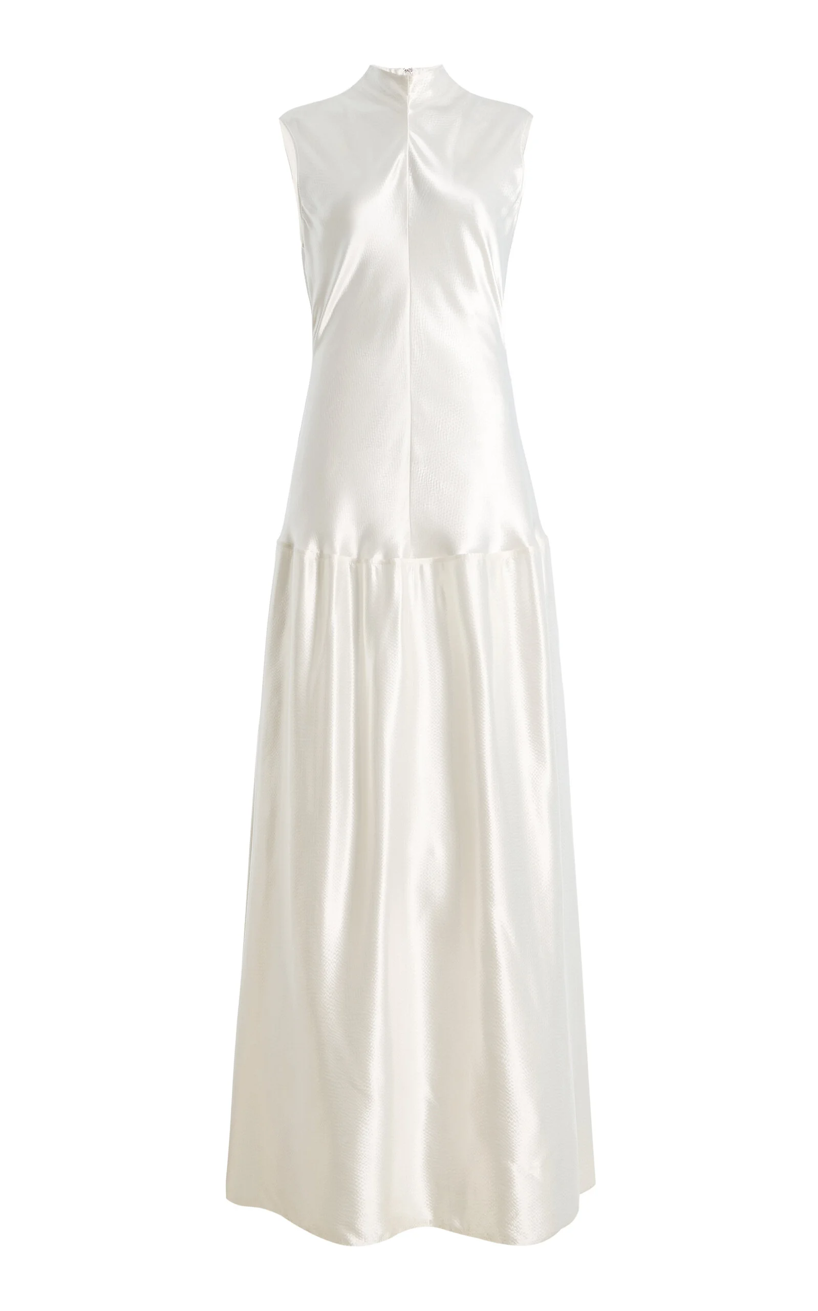 Onyx Ruffled Maxi Dress white - 1