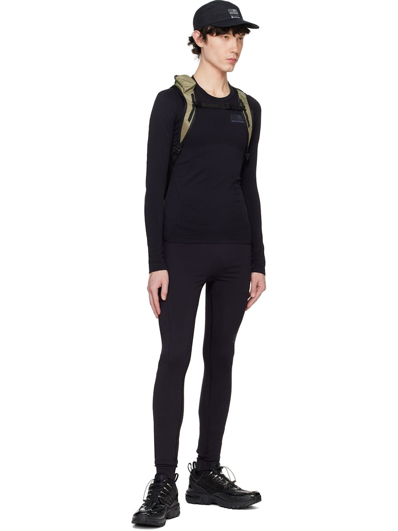 MM6 Maison Margiela Black Salomon Edition Textured Leggings outlook