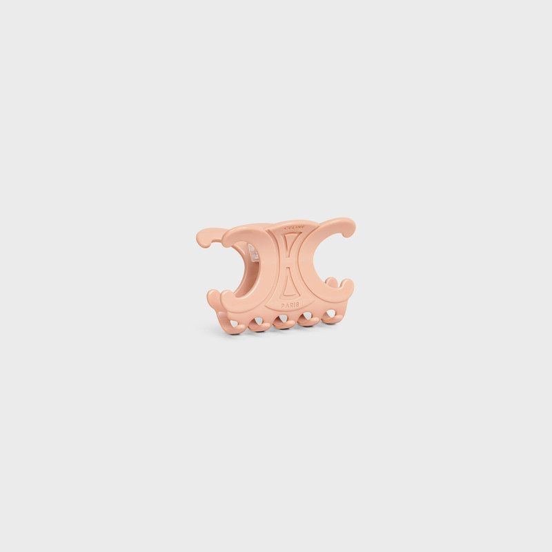 CELINE Triomphe Large Hair Claw in Acetate outlook