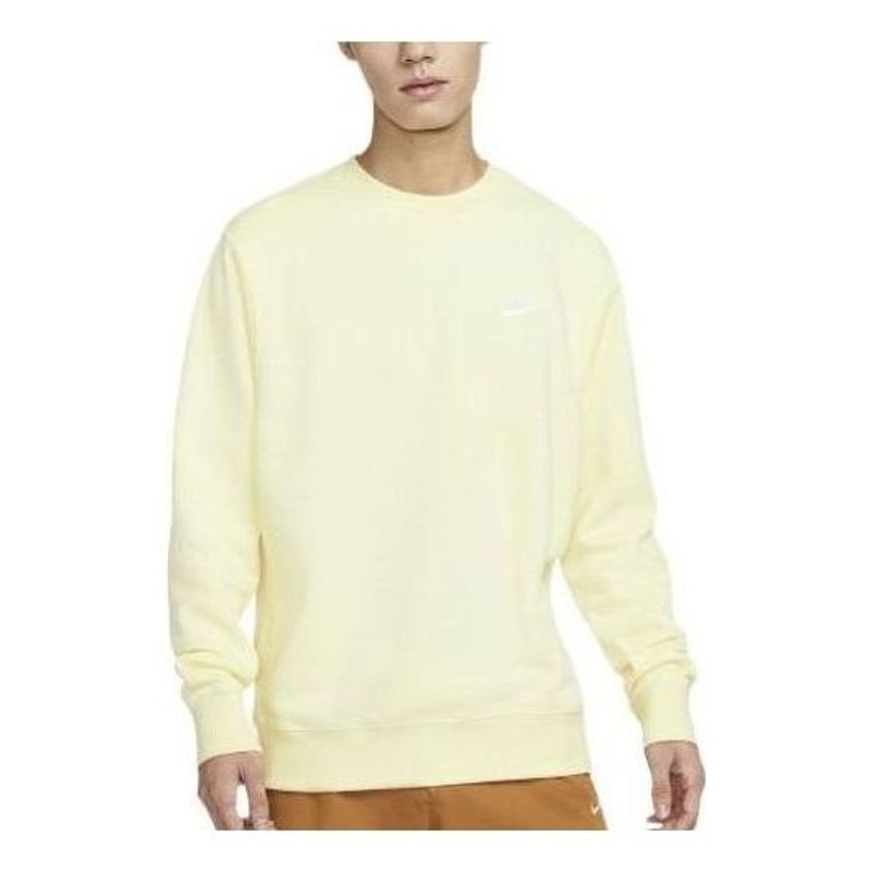 Nike Sportswear Club Fleece Crew 'Light Yellow' BV2663-744 - 1