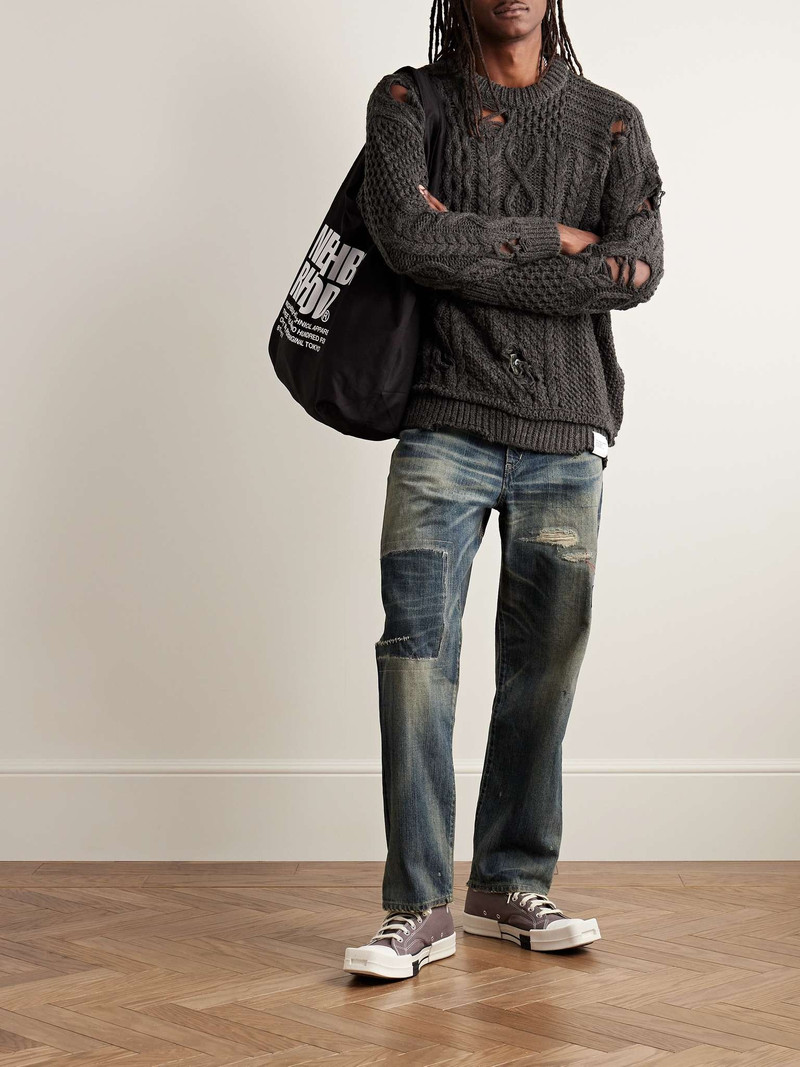 NEIGHBORHOOD Savage Distressed Knitted Sweater outlook