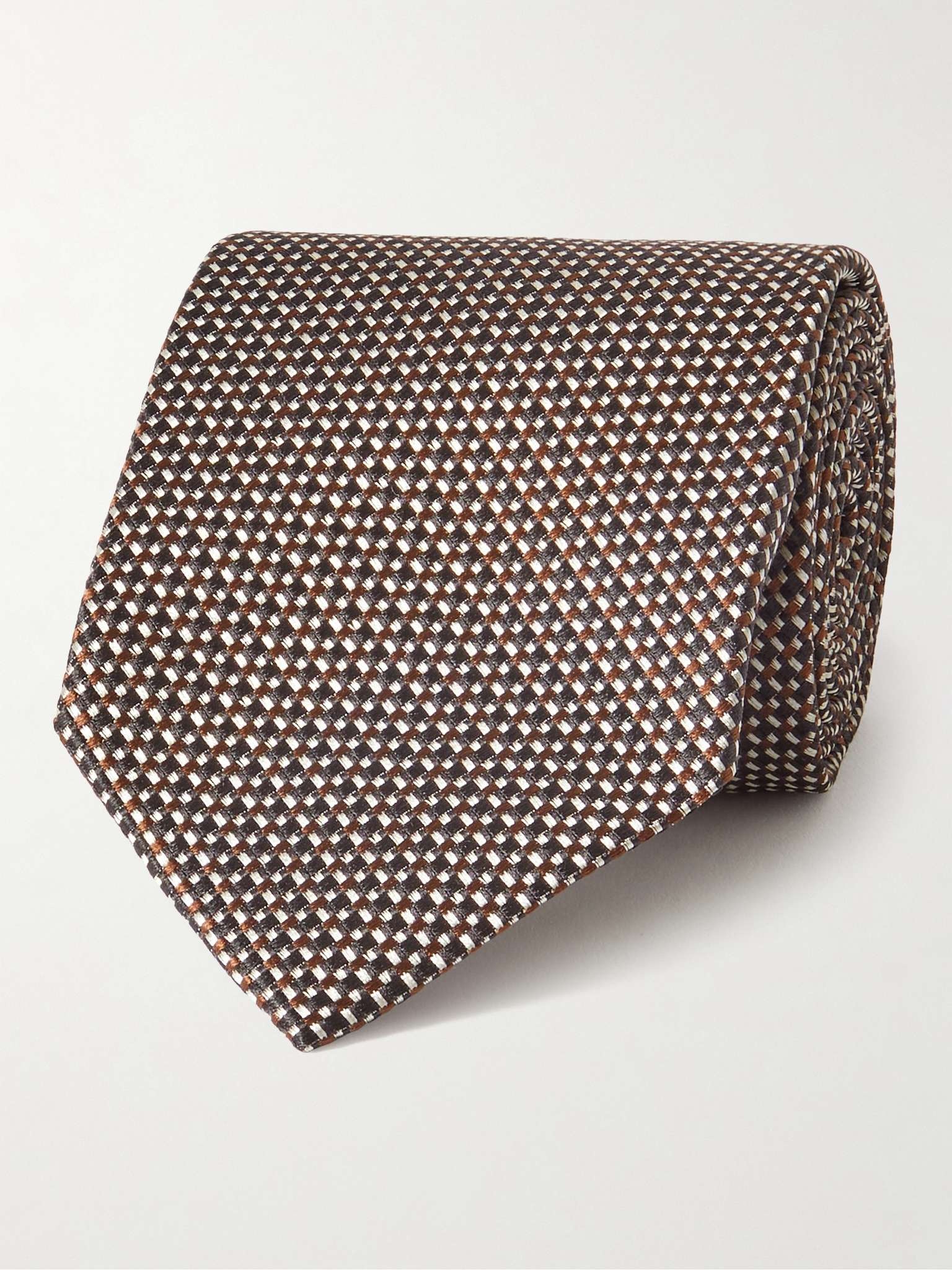 8.5cm Silk-Jacquard Tie - 1