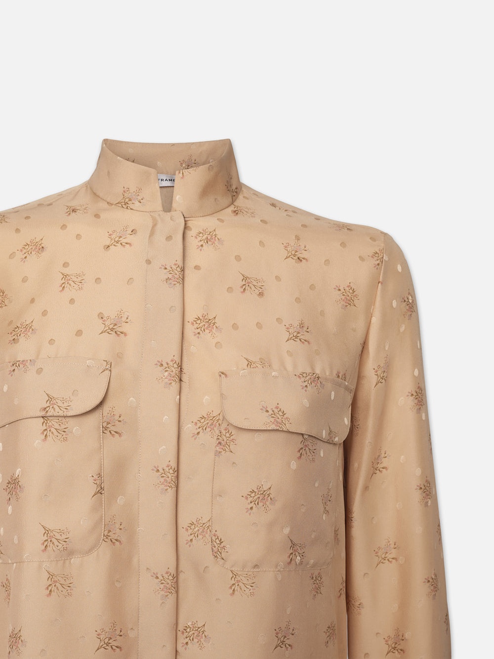 Double Pocket Blouse in Golden Floral - 3