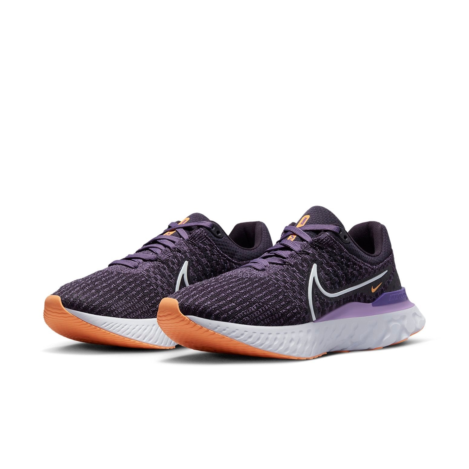 (WMNS) Nike React Infinity Run Flyknit 3 'Cave Purple Orange' DD3024-502 - 3