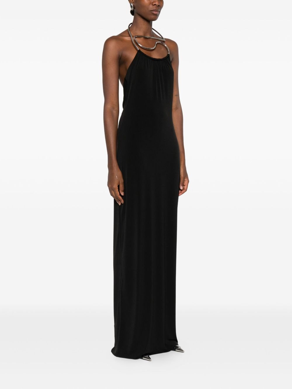 halter-neck maxi dress - 3