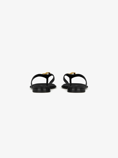 Givenchy G CHAIN BUCKLE SANDALS IN LEATHER outlook