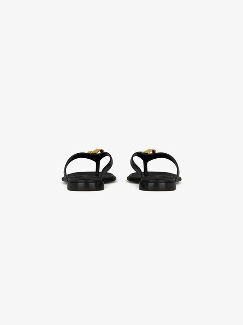 Givenchy G CHAIN BUCKLE SANDALS IN LEATHER outlook