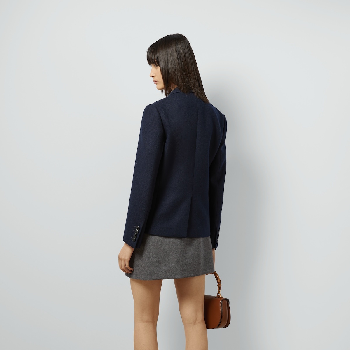 Cashmere twill jacket with Horsebit - 6