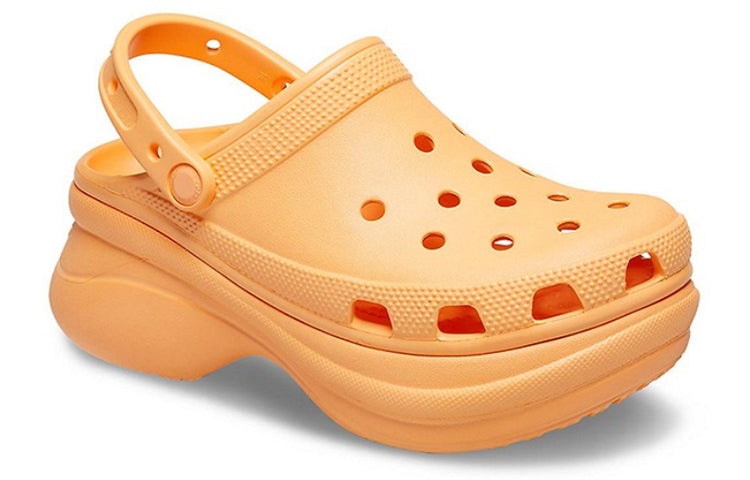 (WMNS) Crocs Classic Clog Retro Crocs Thick Sole Orange Small Whale Sandals 206302-801 - 3