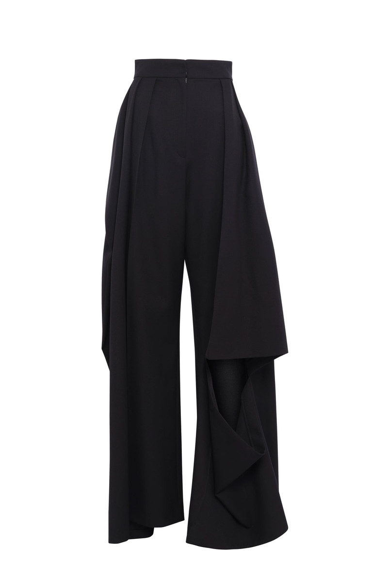 SLIT KNEE TROUSERS BLACK 3