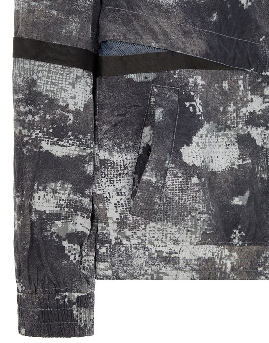 661E1 DISSOLVING GRID CAMO ON ECONYL® REGENERATED NYLON GRAY - 5