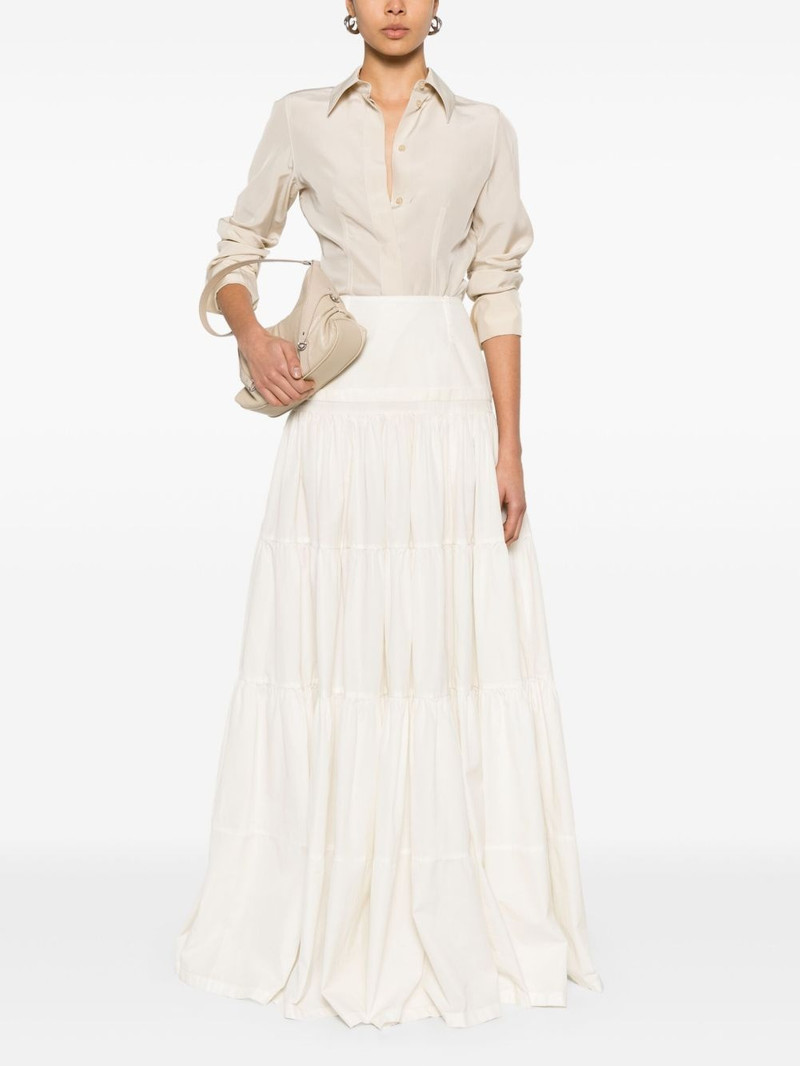 MM6 Maison Margiela tiered midi skirt outlook