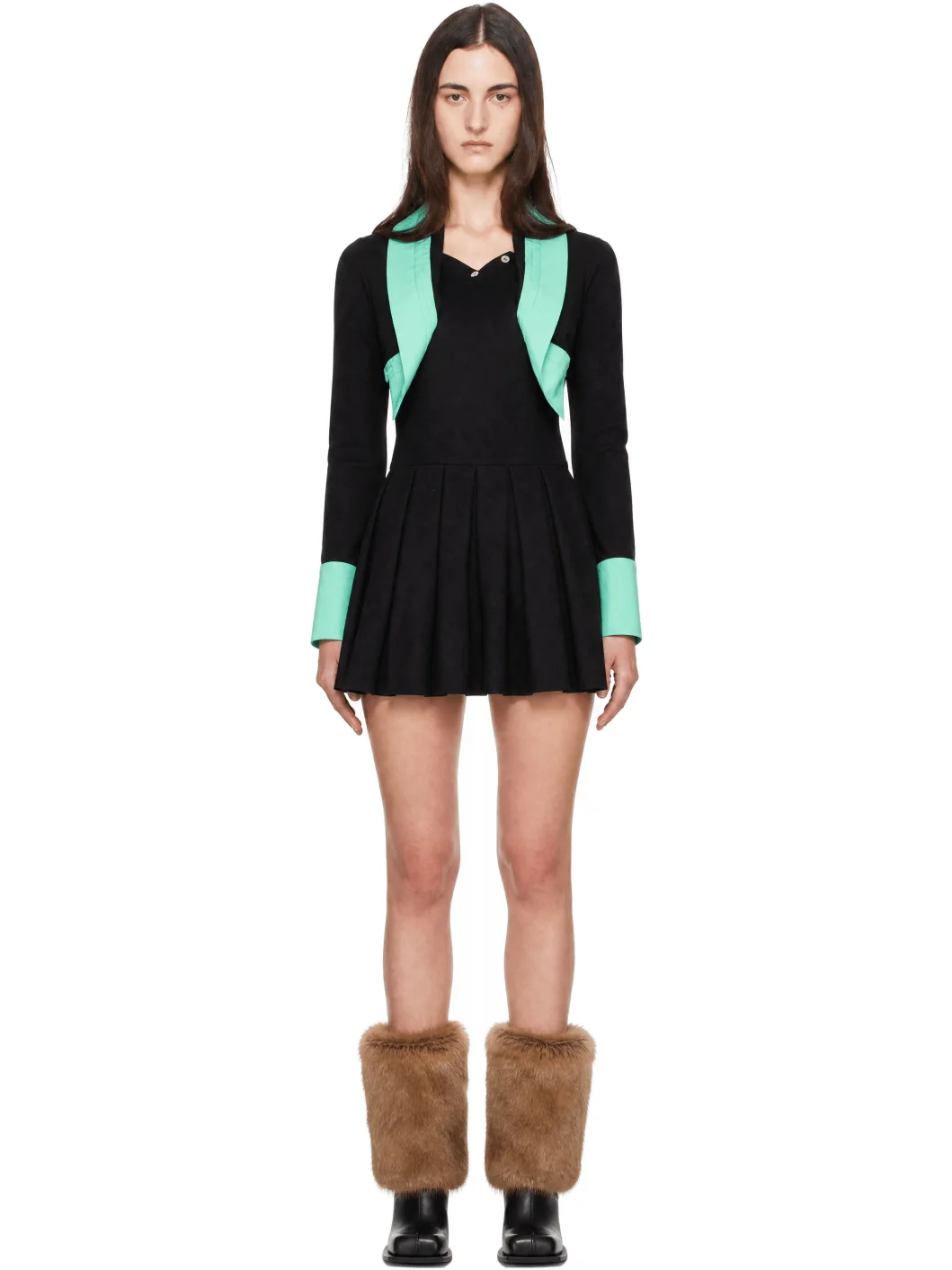 Black Vere Polo Minidress - 1
