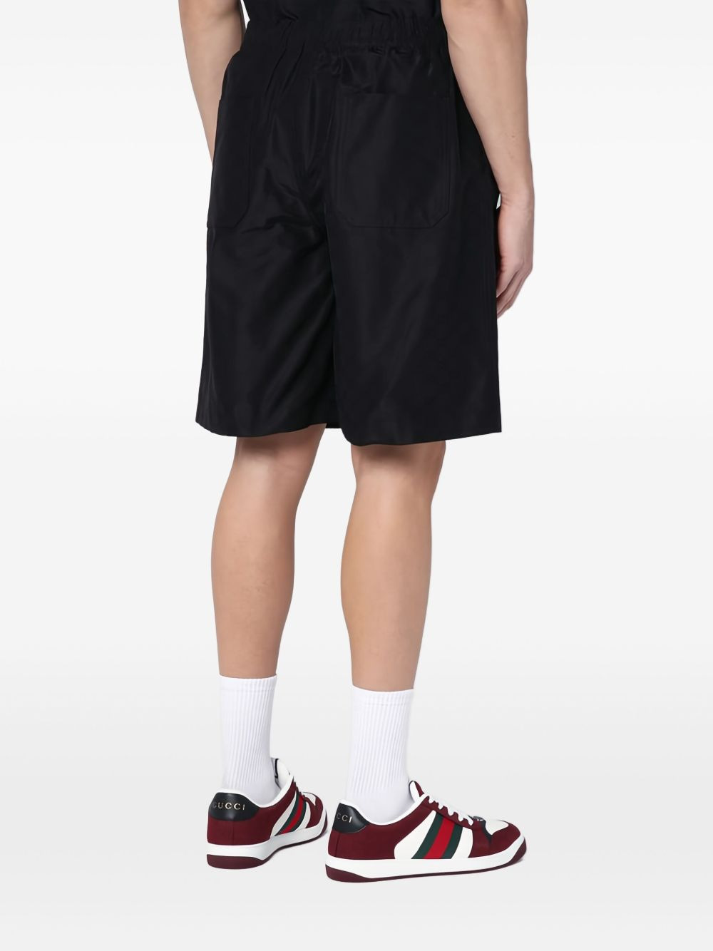 Gucci Men Gg Faille Cotton-Silk Bermuda Shorts - 6