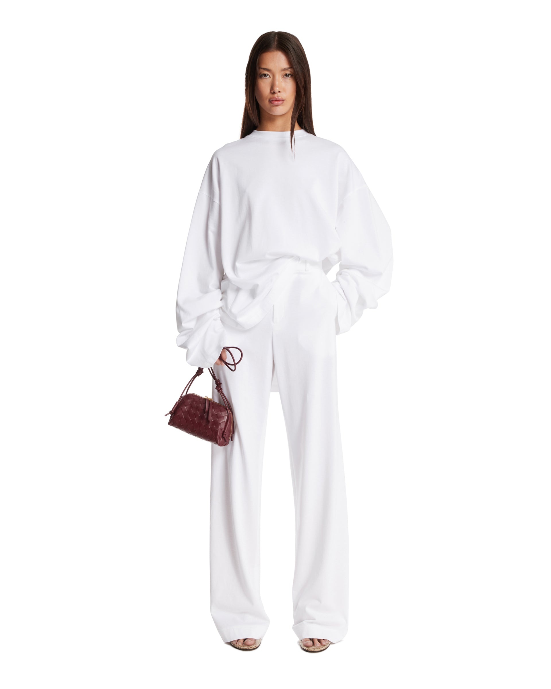 White Cotton Pants - 2