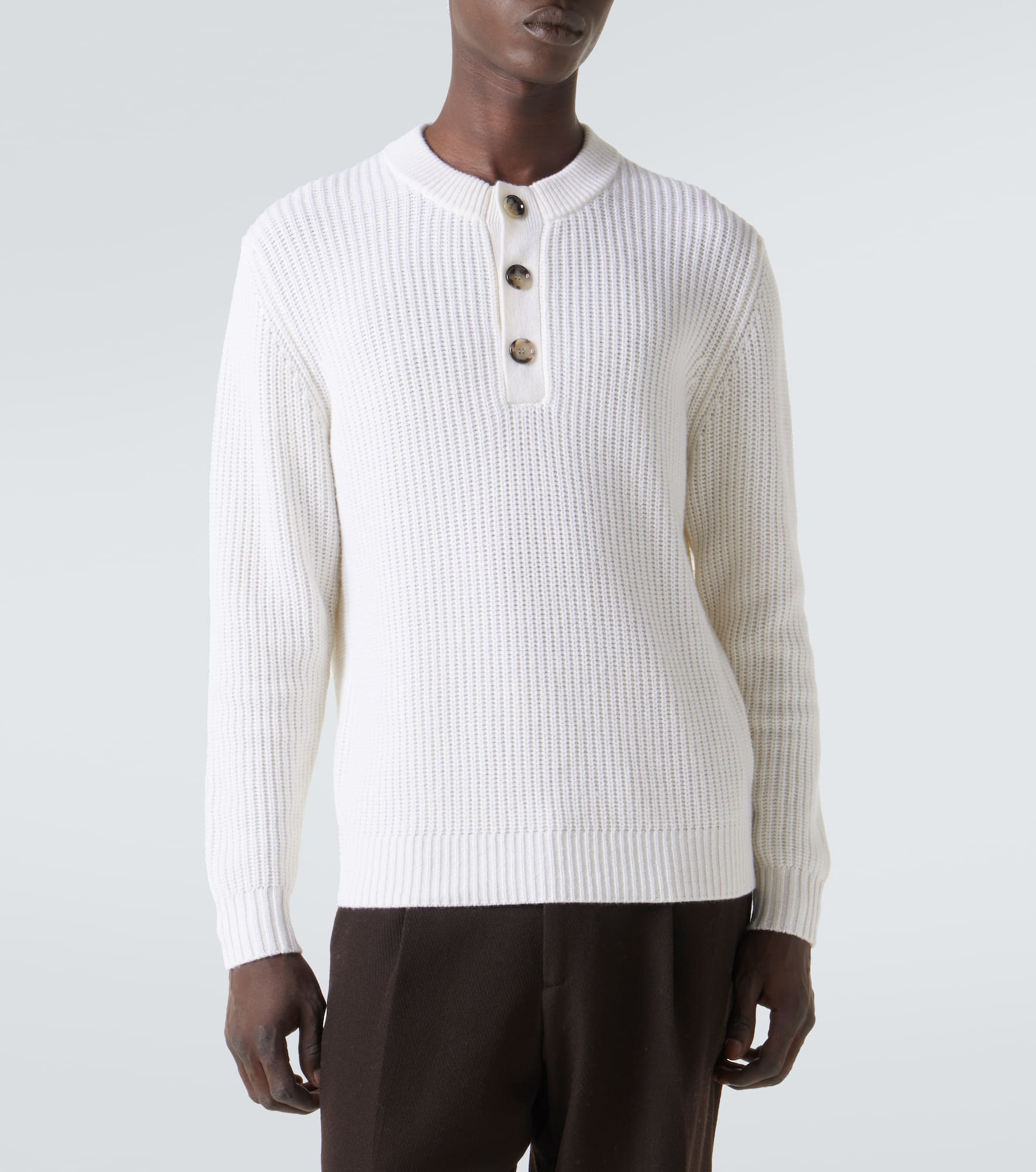 Wool and cashmere sweater - 3