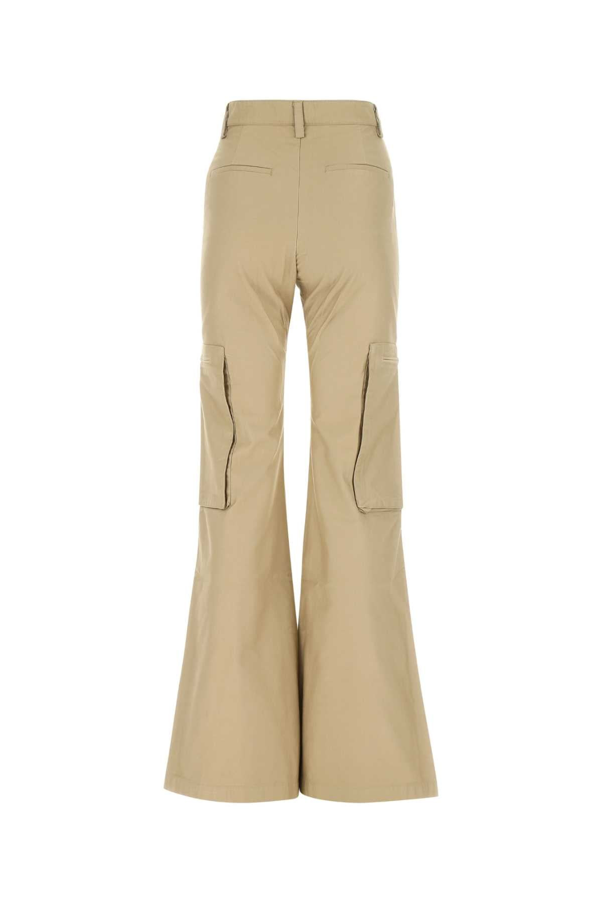 Amiri Women Beige Cotton Blend Pant - 2