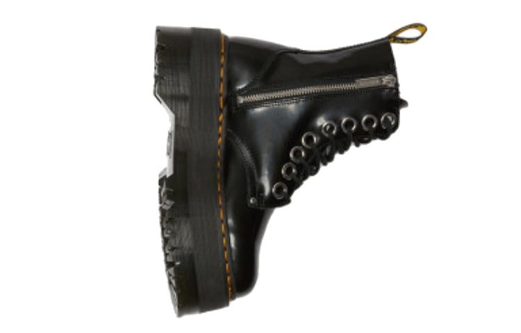 (WMNS) Dr. Martens Jadon Max Platform Boot 'Black Buttero' 25566001 - 3