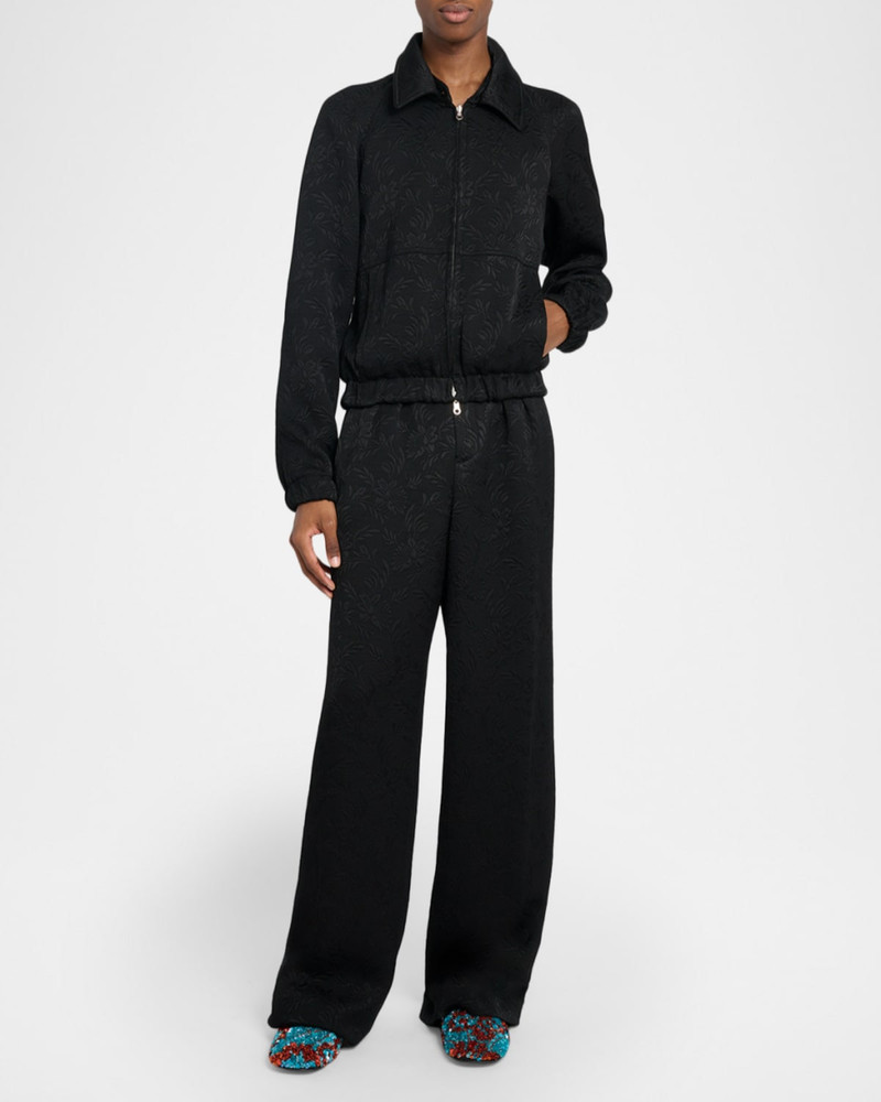 Dries Van Noten Men's Vinnys Floral Jacquard Full-Zip Jacket outlook