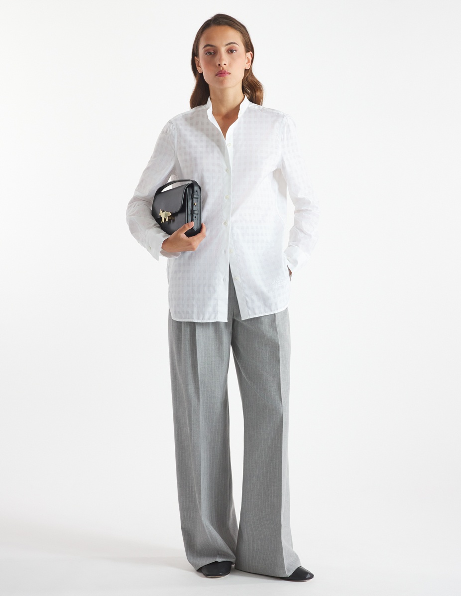 STAND COLLAR SHIRT - 2
