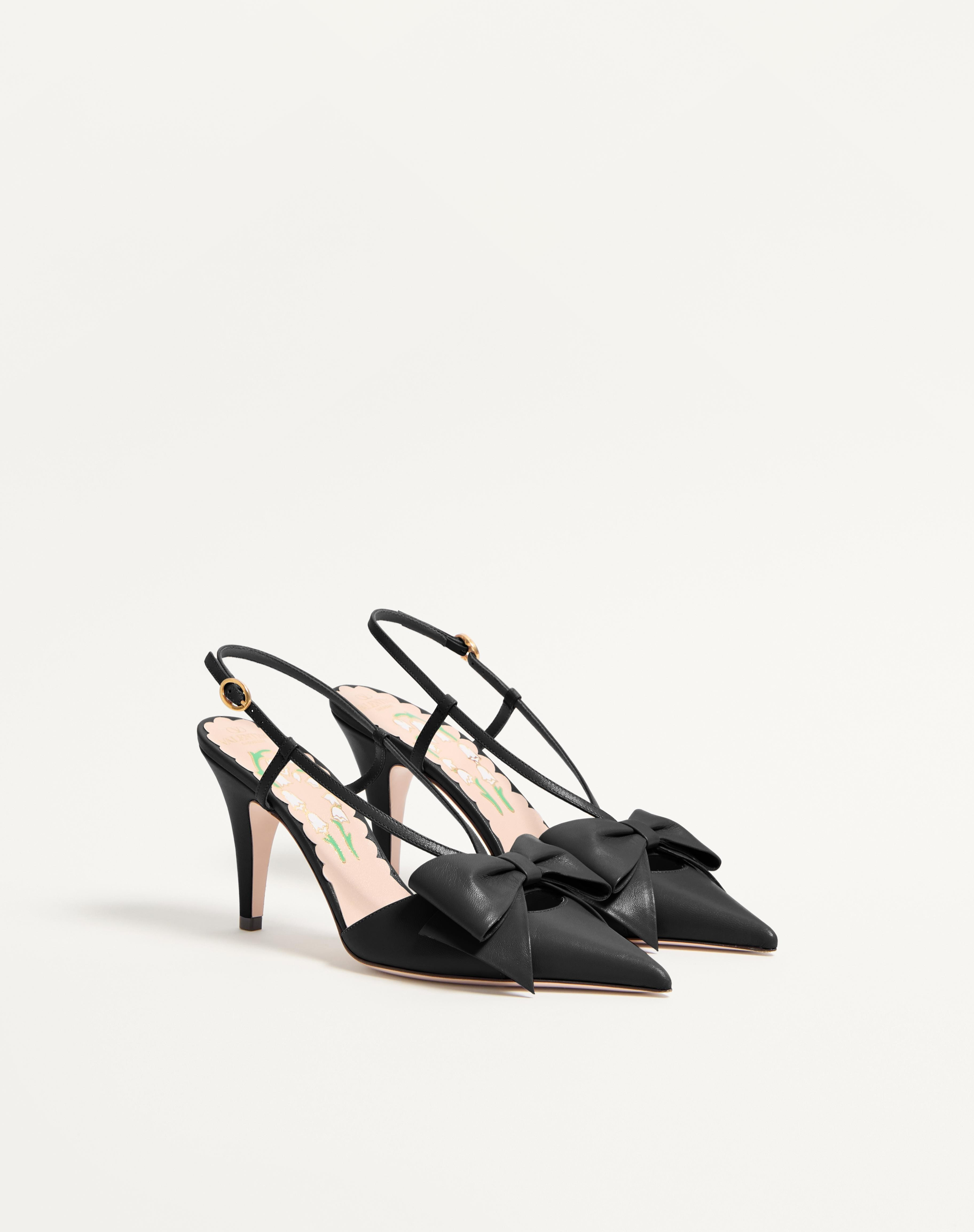 BOWOW SLINGBACK PUMPS IN KIDSKIN 85MM - 3