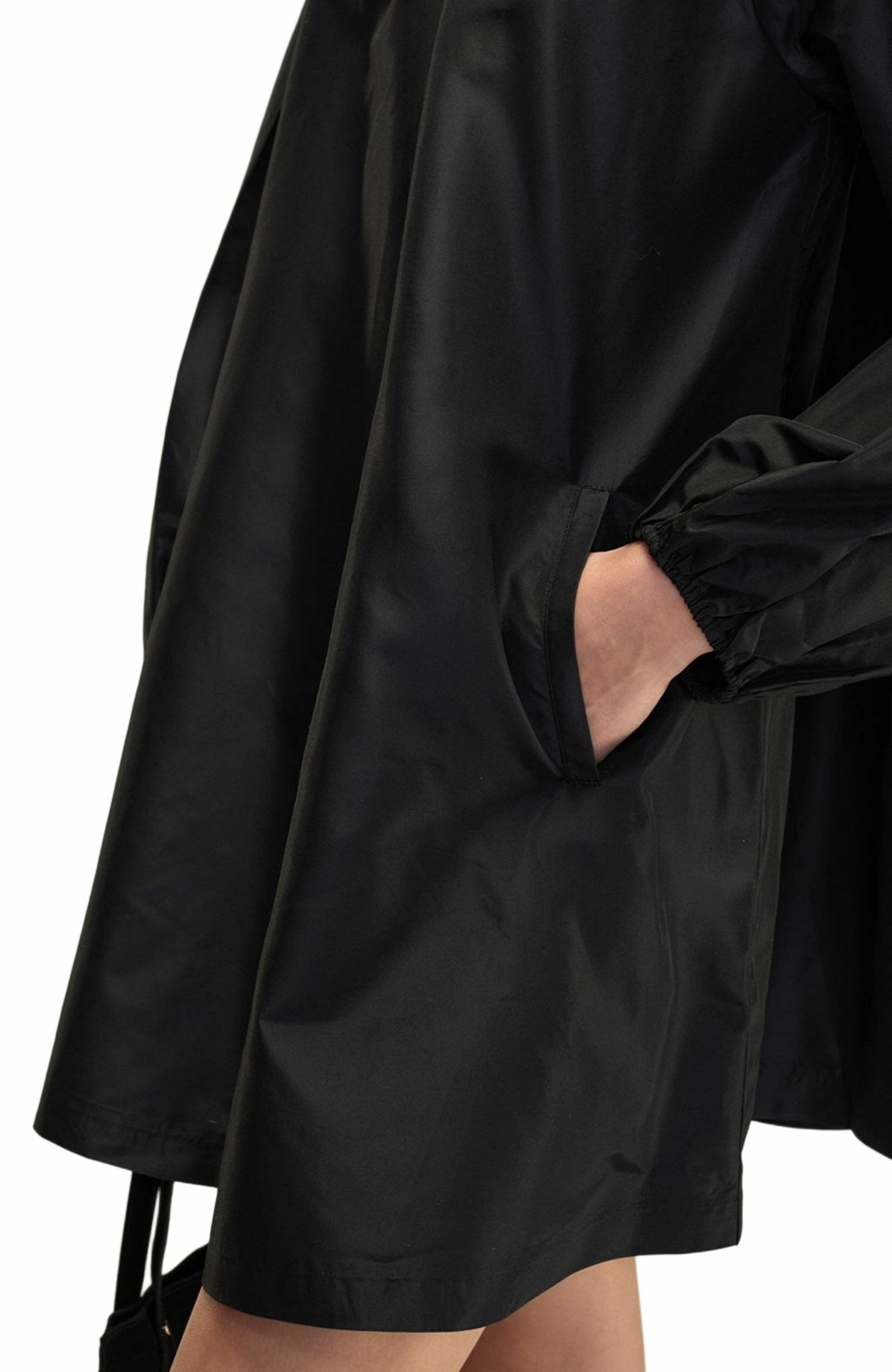 Cynthia Rowley Second Nature Silk Taffeta Dress in Black at Nordstrom - 4
