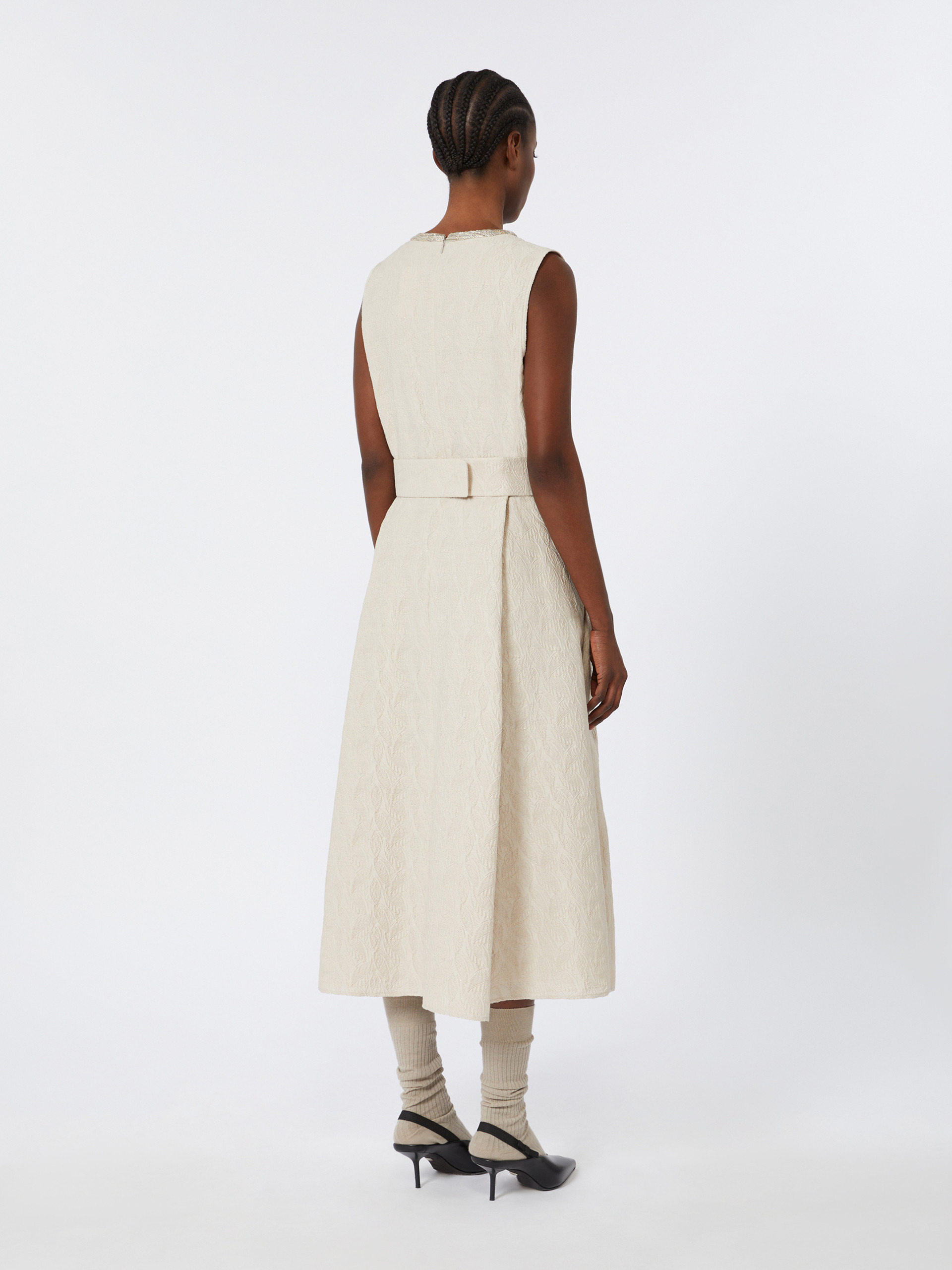 CARMEN Flared jacquard dress - 4
