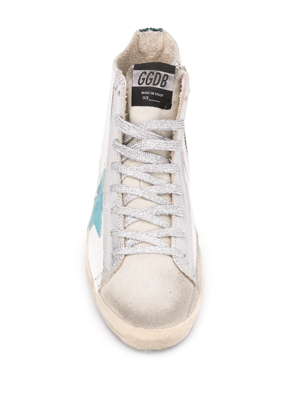 distressed high top sneakers - 4