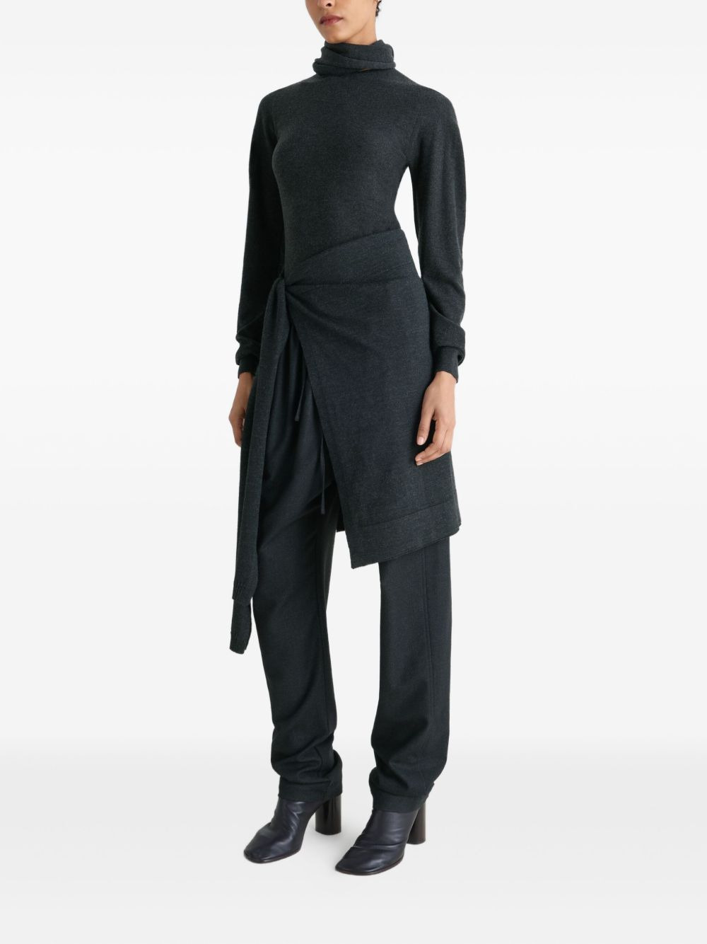 crew-neck wool top - 2