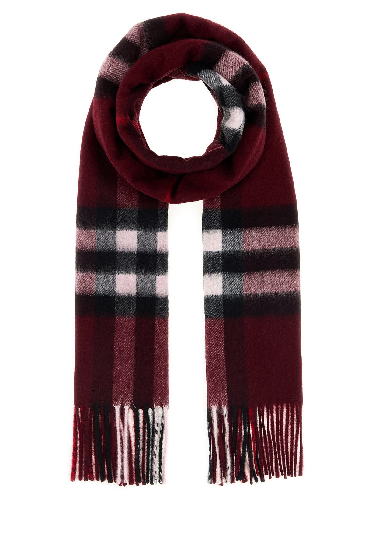 Embroidered cashmere scarf - 1