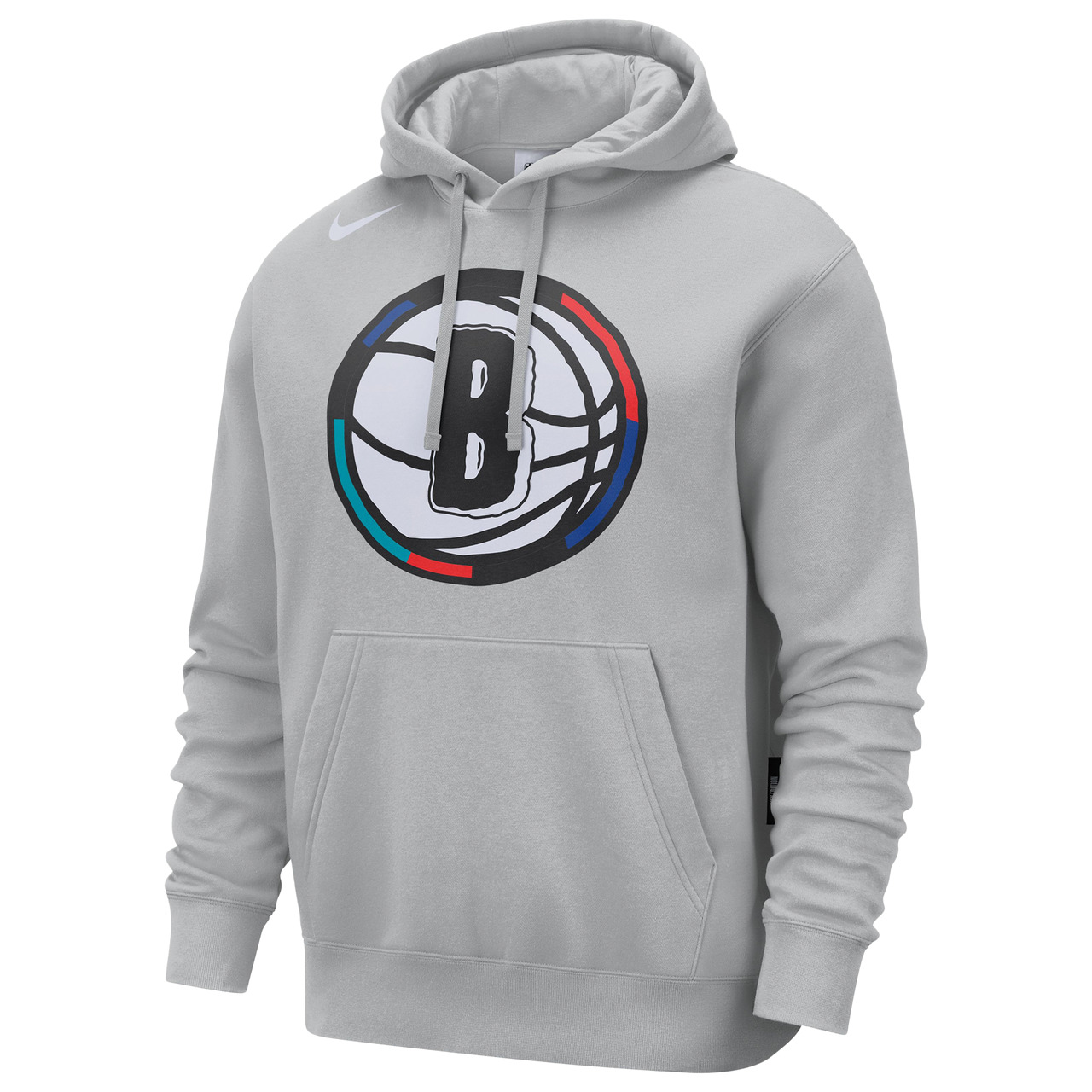 Nike Mens Nike Nets Club Pullover Hoodie City Edition - 1