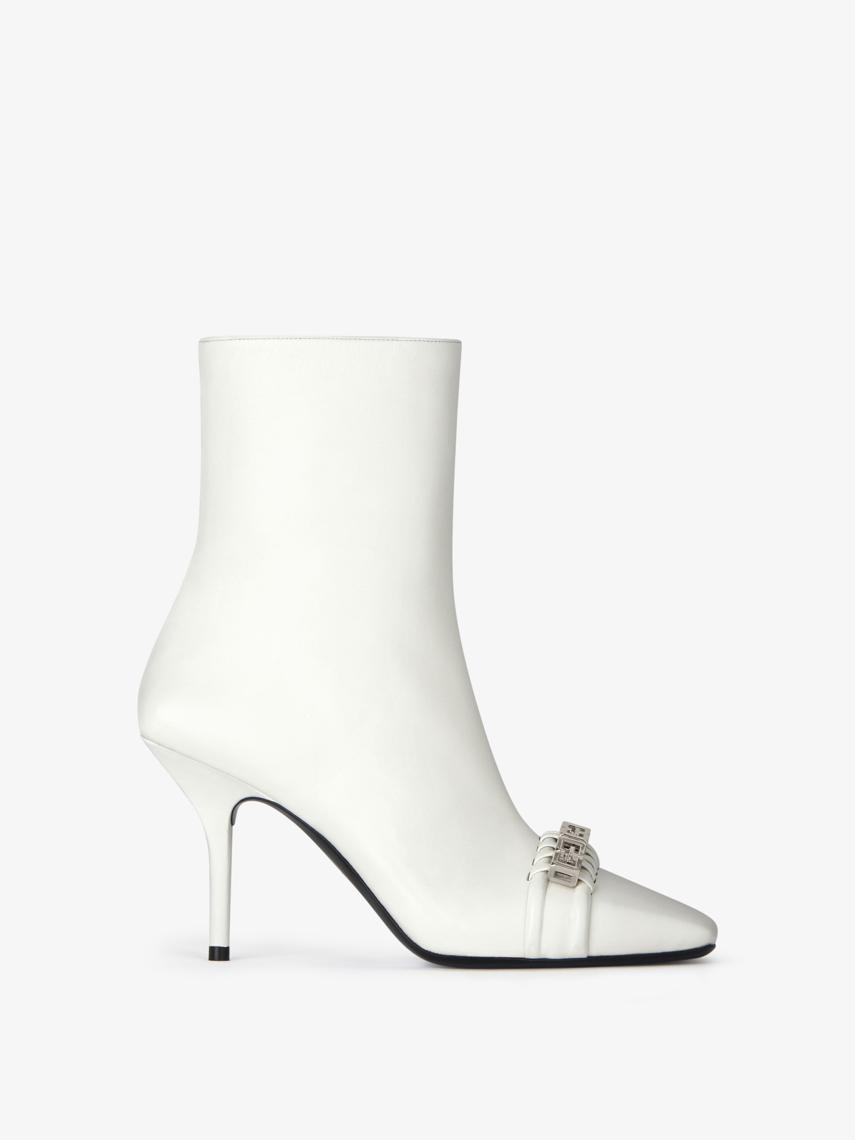 G WOVEN ANKLE BOOTS IN LEATHER - 1