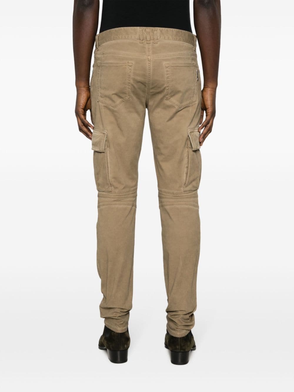 zip-detail skinny-leg trousers - 4