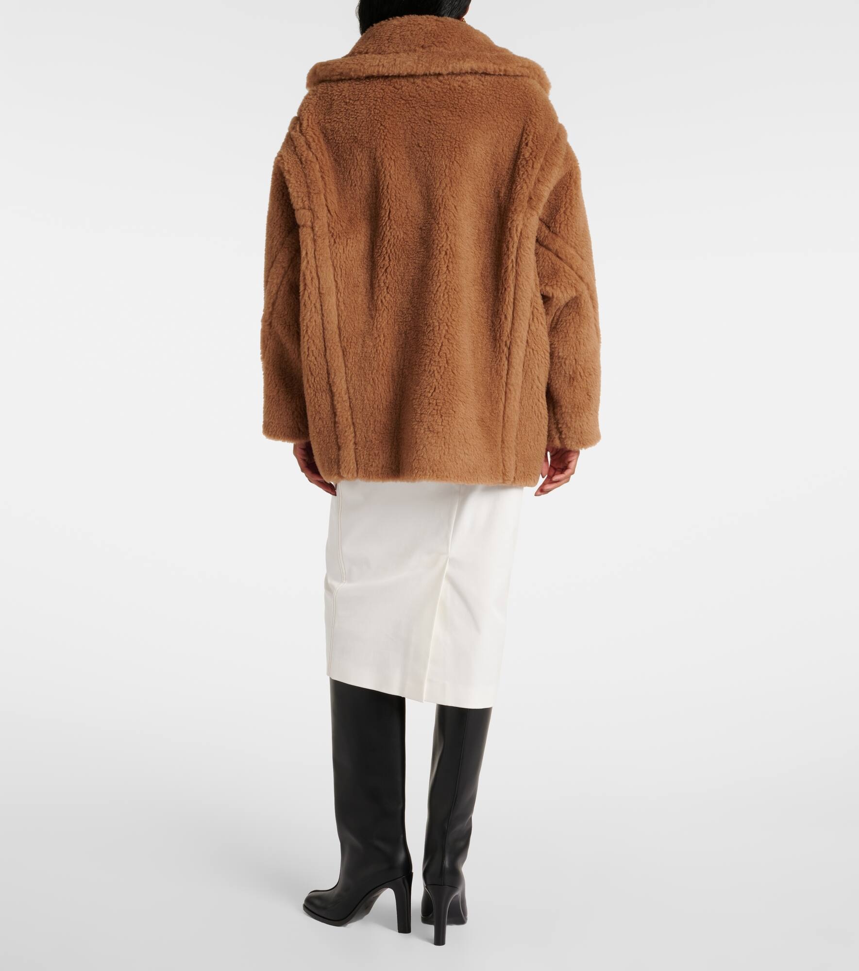 Dramma wool and silk teddy jacket - 3