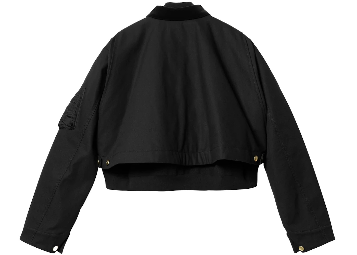 Sacai x Carhartt WIP Women's Canvas MA-1 Detroit Jacket Black - 3