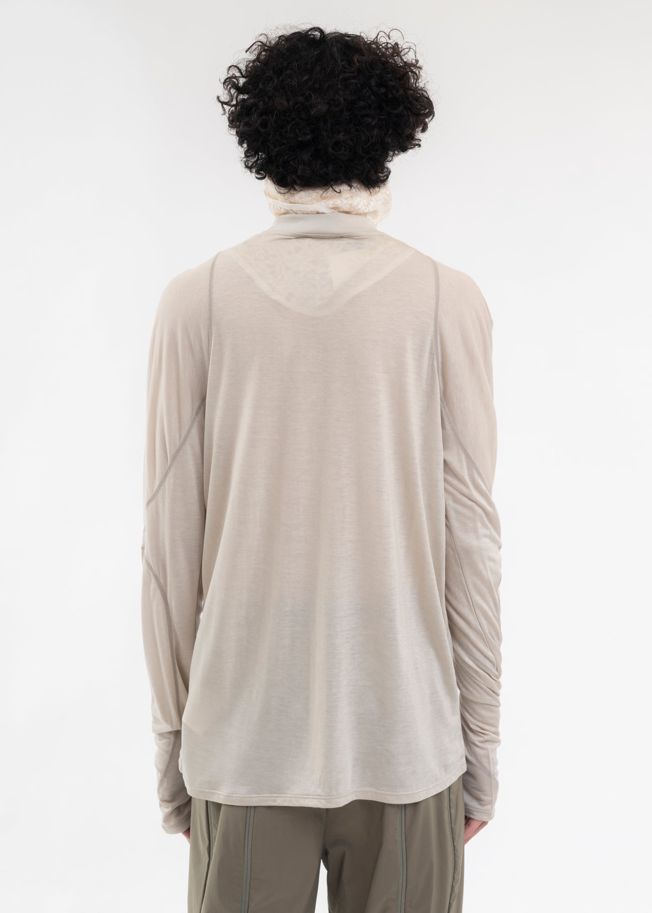 POST ARCHIVE FACTION (PAF) 5.0+ LONG SLEEVE RIGHT (WARM GREY