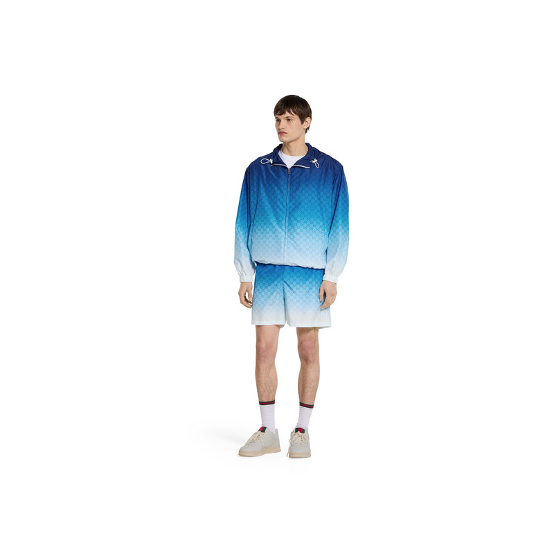 GUCCI Printed technical poplin zip jacket outlook