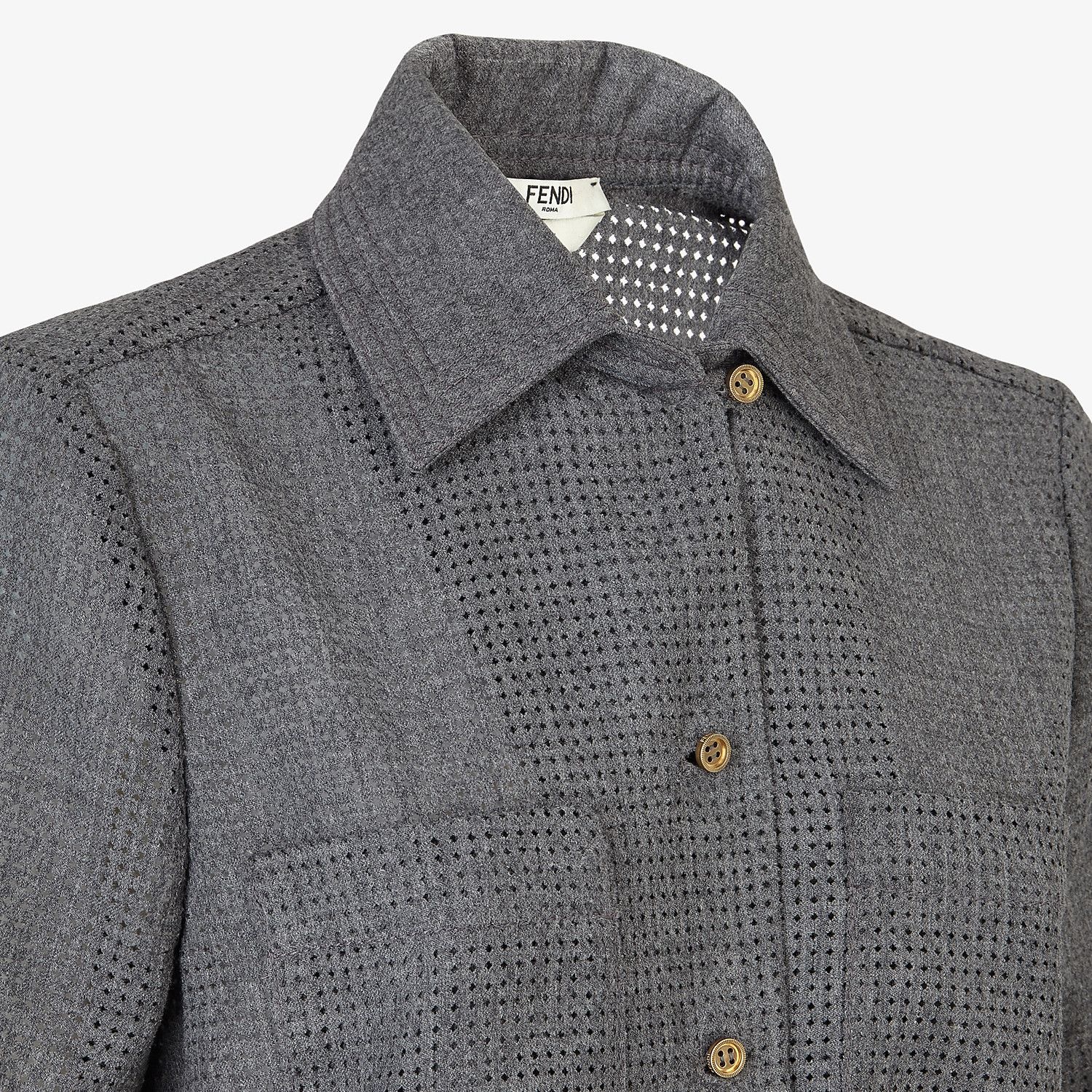 Gray flannel shirt - 3